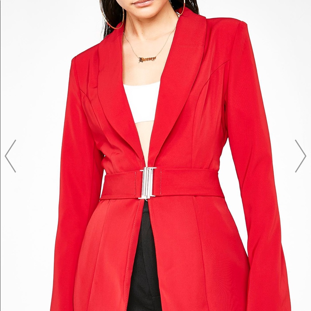 I.am.Gia red synopsis blazer